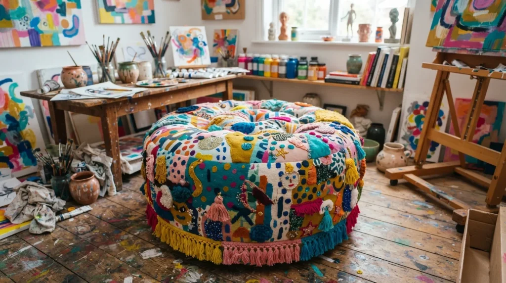 DIY Upgrades: Give an Old Ottoman a Fun Makeover